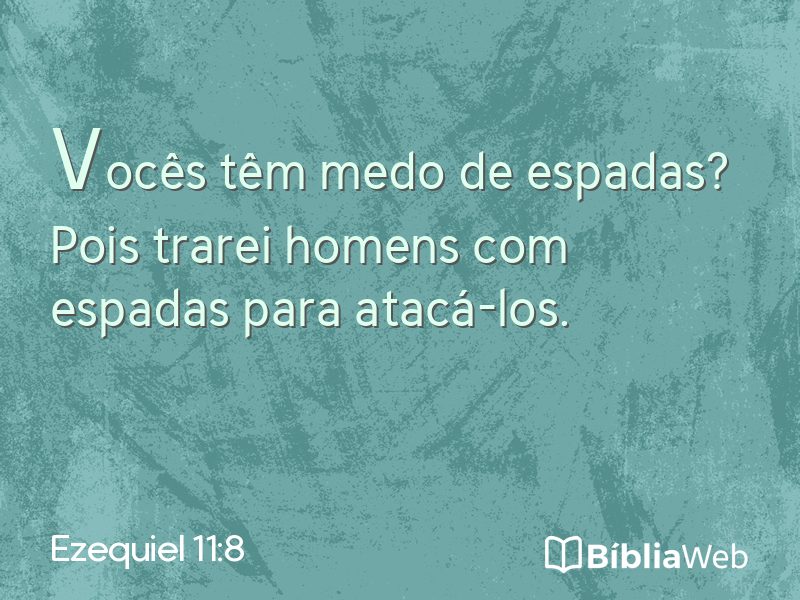 Ezequiel 11:8 em imagem para compartilhar