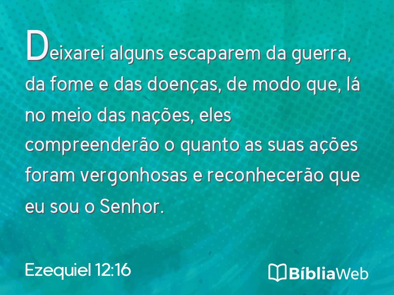 Ezequiel 12:16 em imagem para compartilhar
