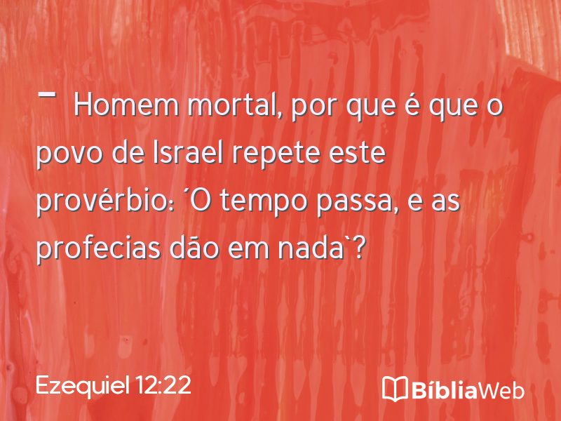 Ezequiel 12:22 em imagem para compartilhar