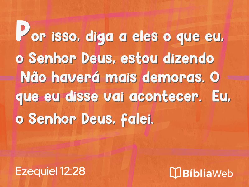 Ezequiel 12:28 em imagem para compartilhar