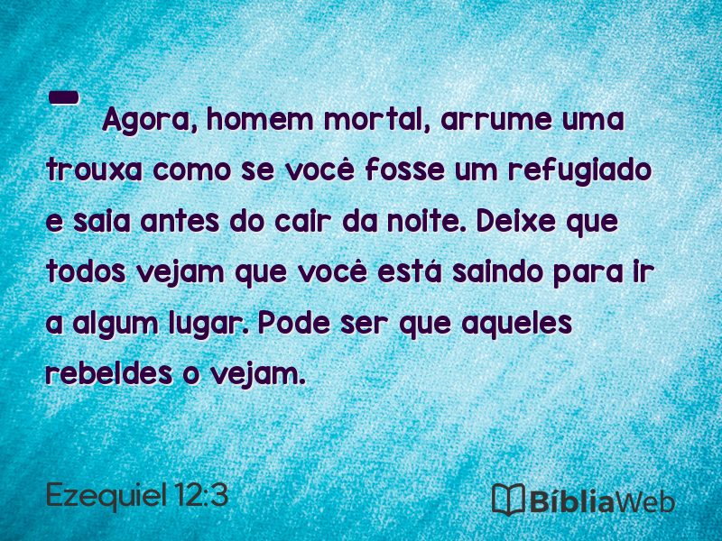 Ezequiel 12:3 em imagem para compartilhar