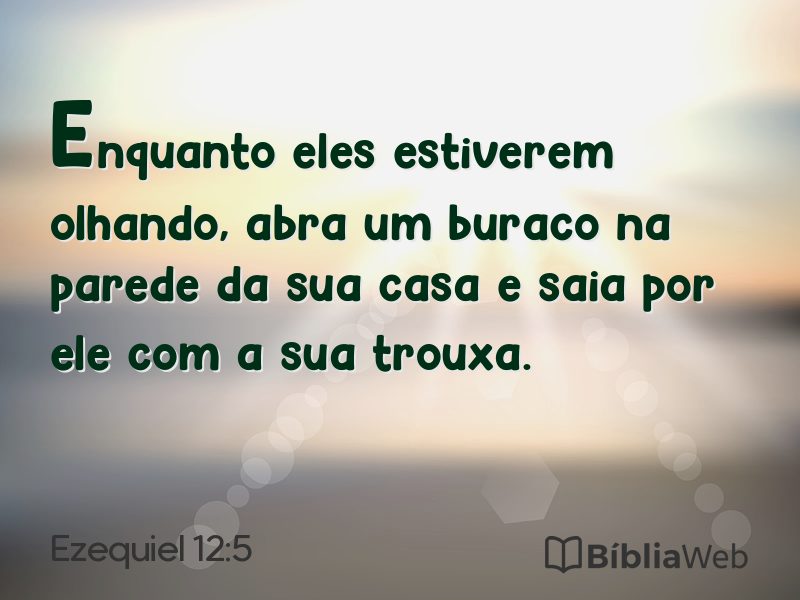 Ezequiel 12:5 em imagem para compartilhar