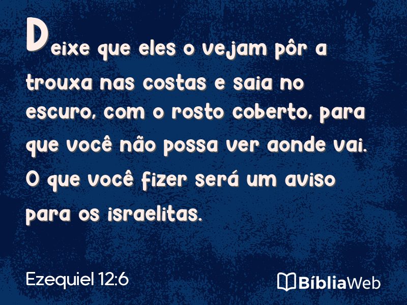 Ezequiel 12:6 em imagem para compartilhar