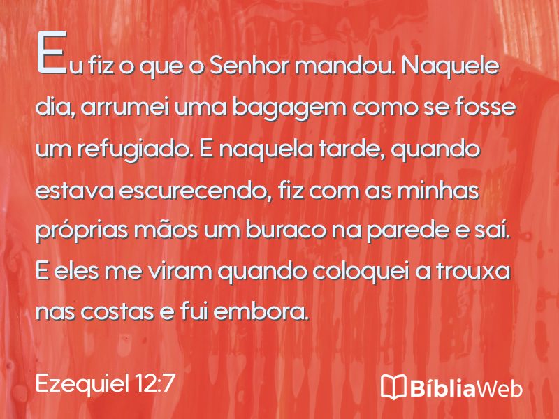 Ezequiel 12:7 em imagem para compartilhar