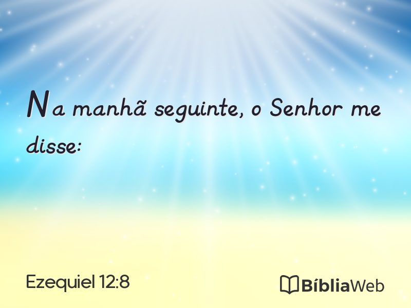 Ezequiel 12:8 em imagem para compartilhar