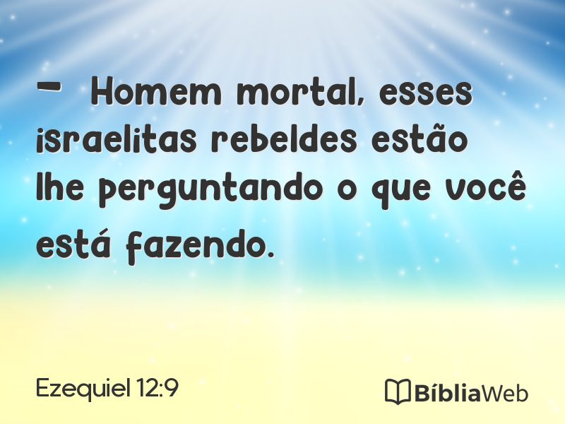 Ezequiel 12:9 em imagem para compartilhar
