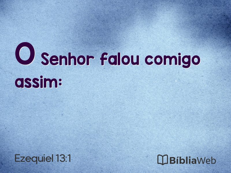 Ezequiel 13:1 em imagem para compartilhar