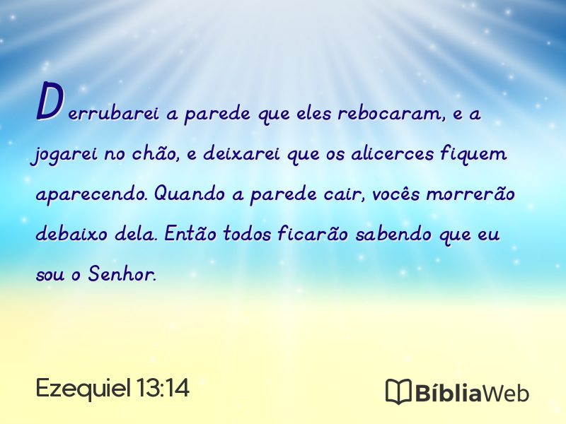 Ezequiel 13:14 em imagem para compartilhar