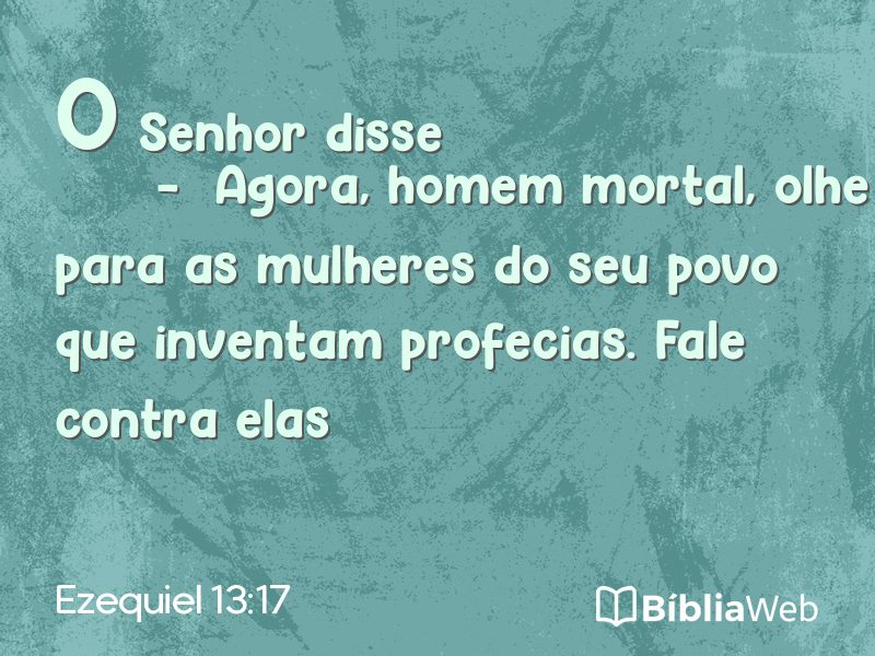 Ezequiel 13:17 em imagem para compartilhar