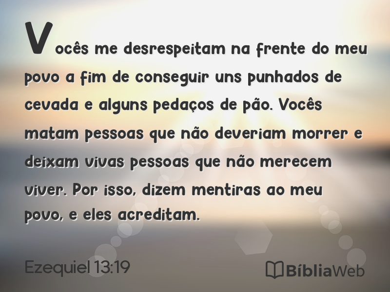 Ezequiel 13:19 em imagem para compartilhar
