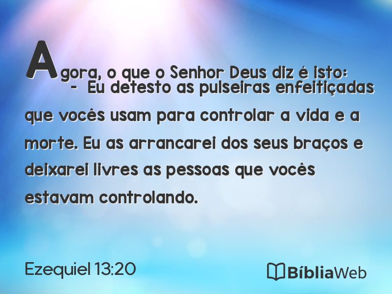 Ezequiel 13:20 em imagem para compartilhar