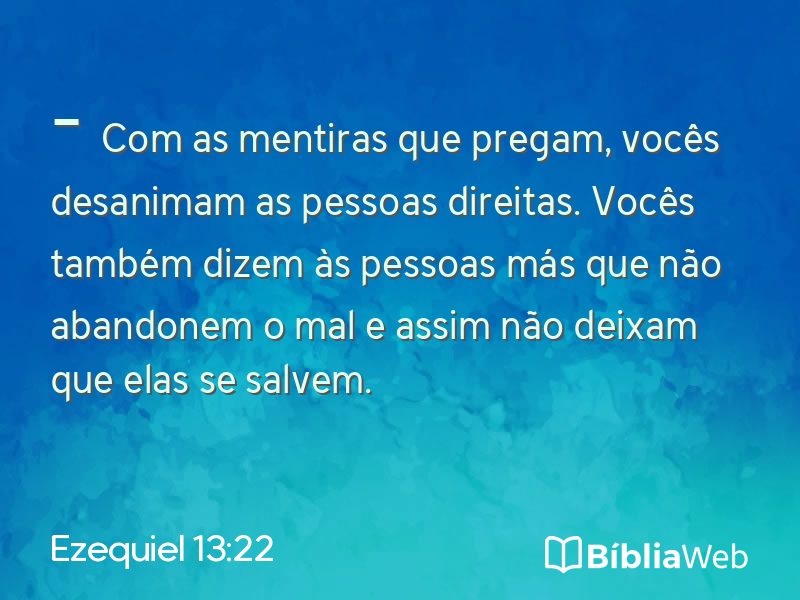 Ezequiel 13:22 em imagem para compartilhar