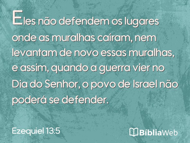 Ezequiel 13:5 em imagem para compartilhar