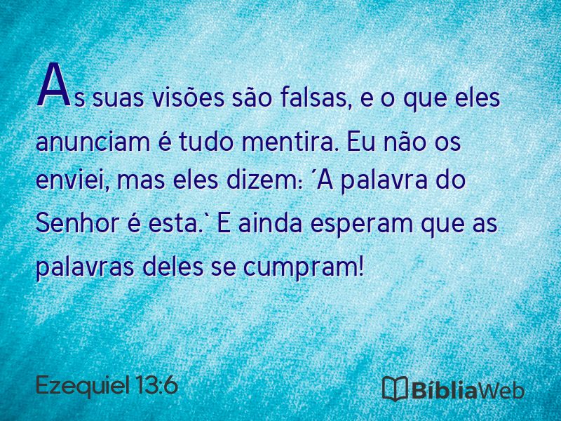 Ezequiel 13:6 em imagem para compartilhar