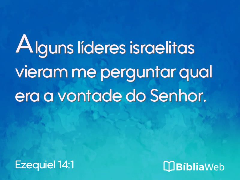 Ezequiel 14:1 em imagem para compartilhar