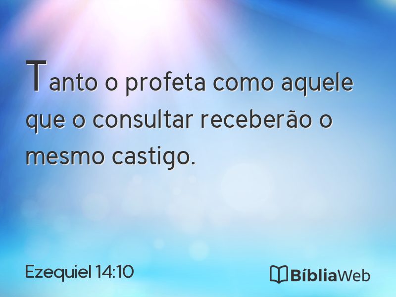 Ezequiel 14:10 em imagem para compartilhar