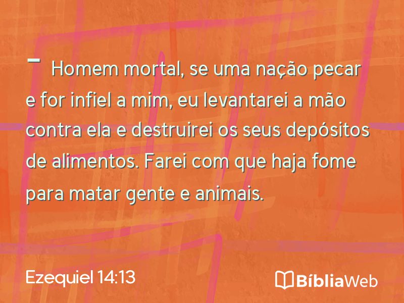 Ezequiel 14:13 em imagem para compartilhar
