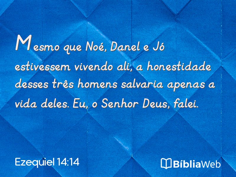Ezequiel 14:14 em imagem para compartilhar