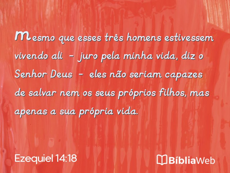 Ezequiel 14:18 em imagem para compartilhar