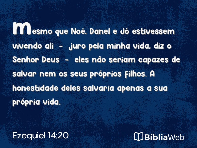 Ezequiel 14:20 em imagem para compartilhar