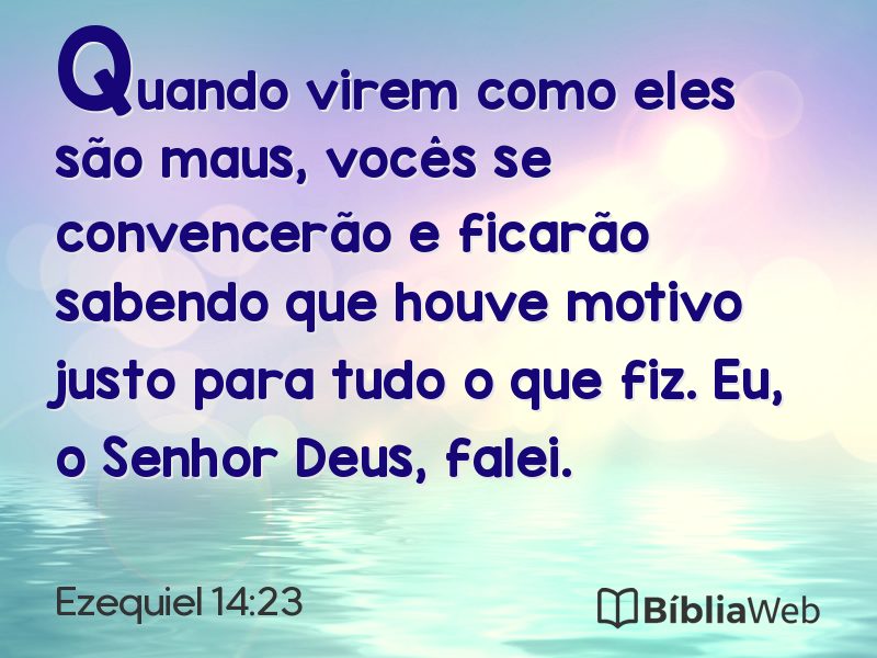 Ezequiel 14:23 em imagem para compartilhar