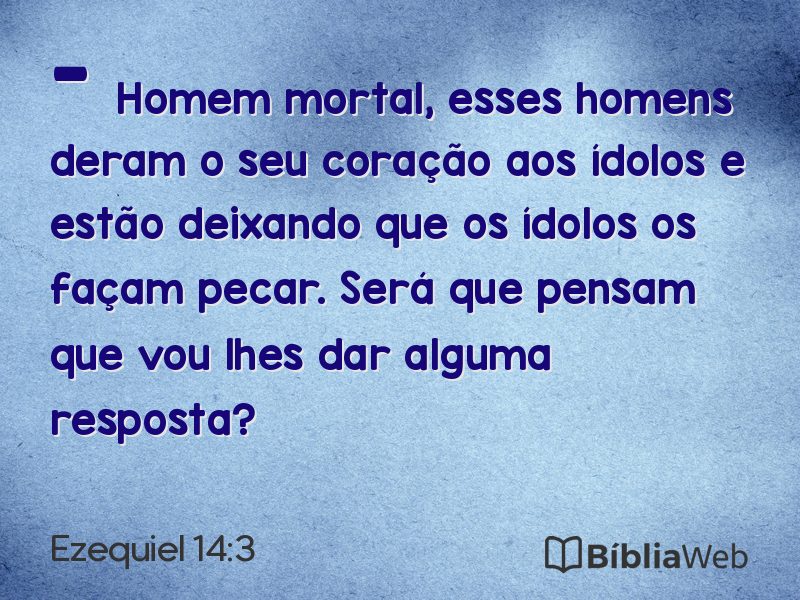 Ezequiel 14:3 em imagem para compartilhar