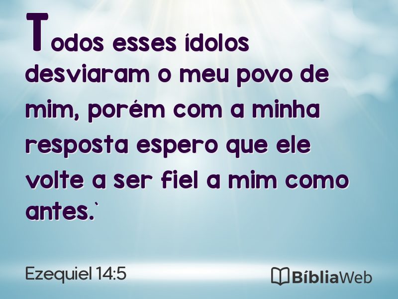 Ezequiel 14:5 em imagem para compartilhar