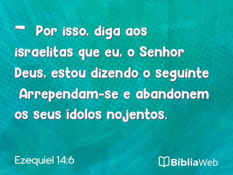 Ezequiel 14:6 em imagem para compartilhar