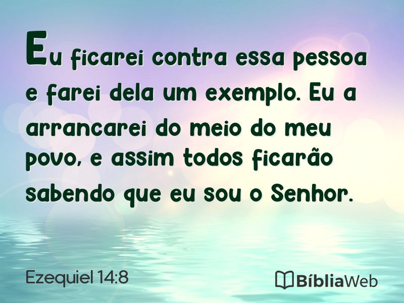 Ezequiel 14:8 em imagem para compartilhar