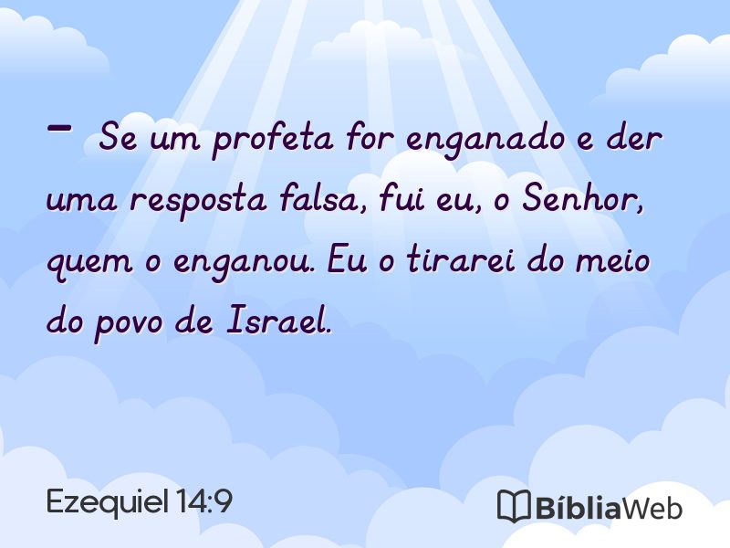 Ezequiel 14:9 em imagem para compartilhar