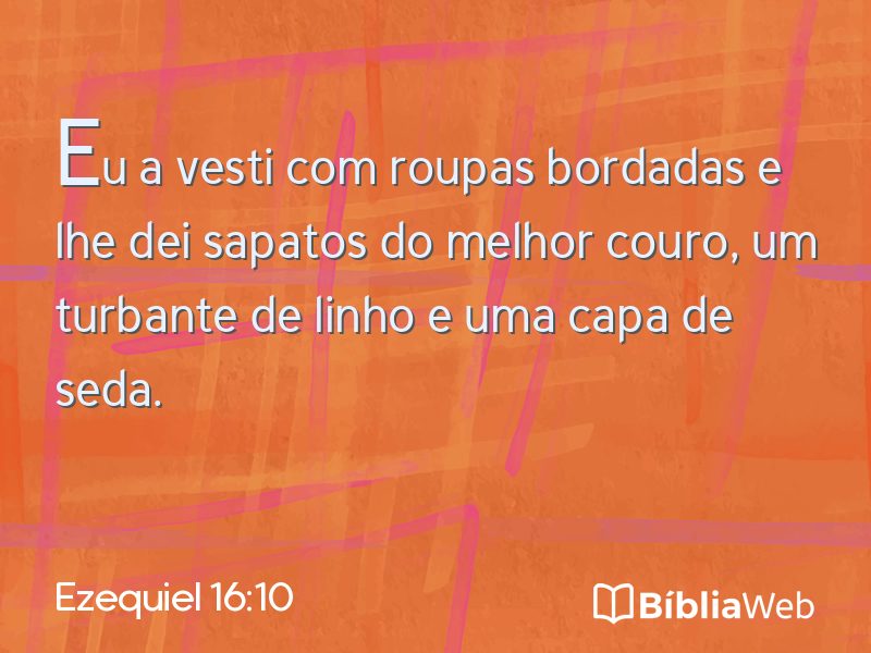Ezequiel 16:10 em imagem para compartilhar