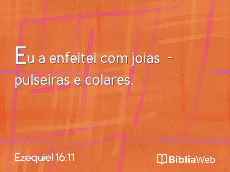 Ezequiel 16:11 em imagem para compartilhar