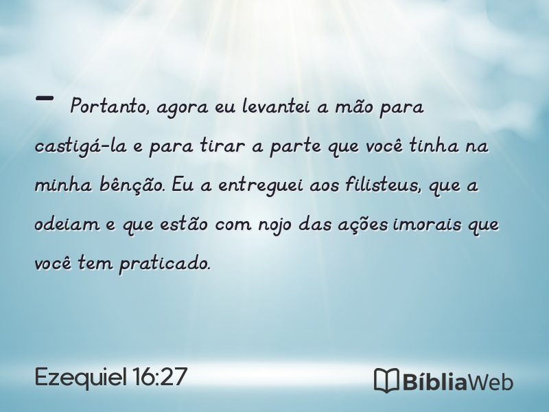 Ezequiel 16:27 em imagem para compartilhar