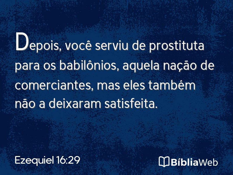 Ezequiel 16:29 em imagem para compartilhar