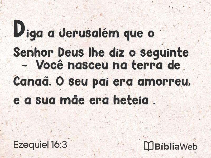 Ezequiel 16:3 em imagem para compartilhar