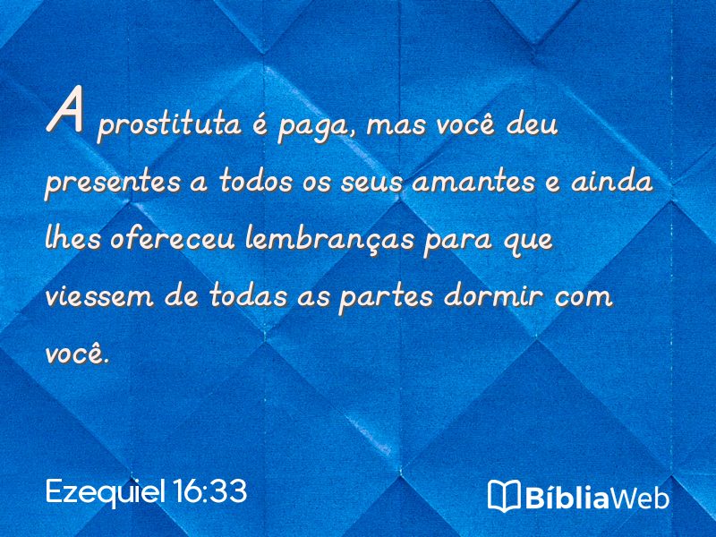 Ezequiel 16:33 em imagem para compartilhar