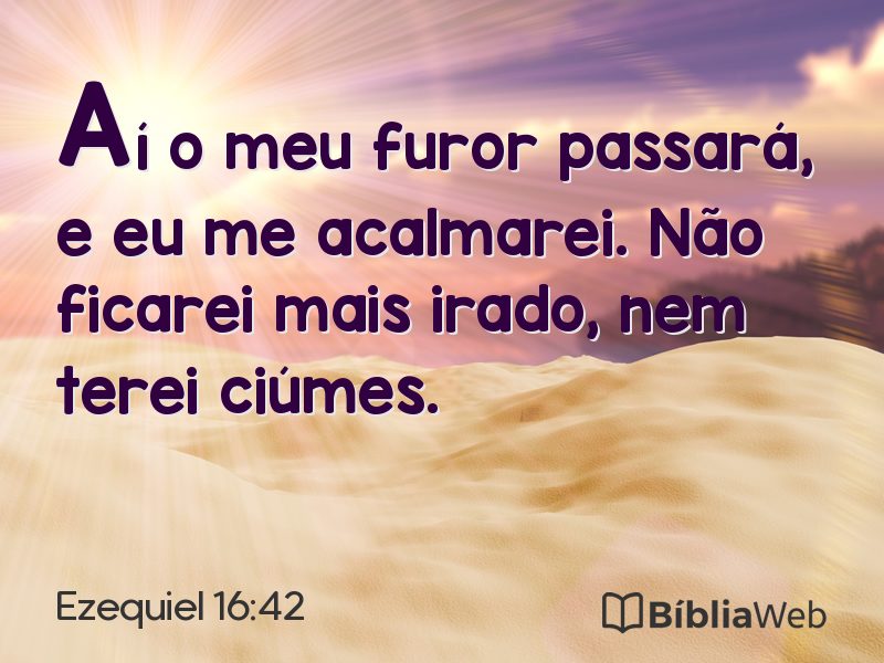 Ezequiel 16:42 em imagem para compartilhar