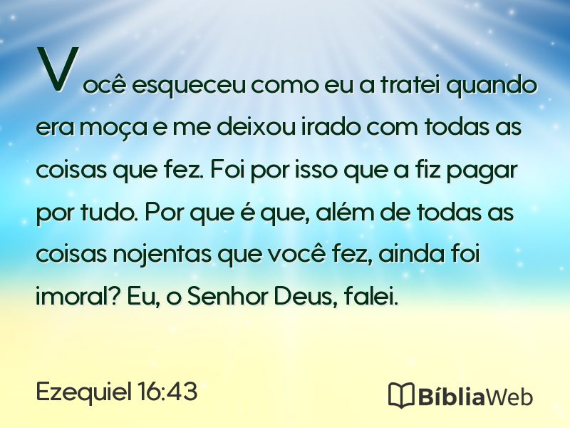 Ezequiel 16:43 em imagem para compartilhar