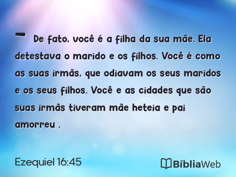Ezequiel 16:45 em imagem para compartilhar