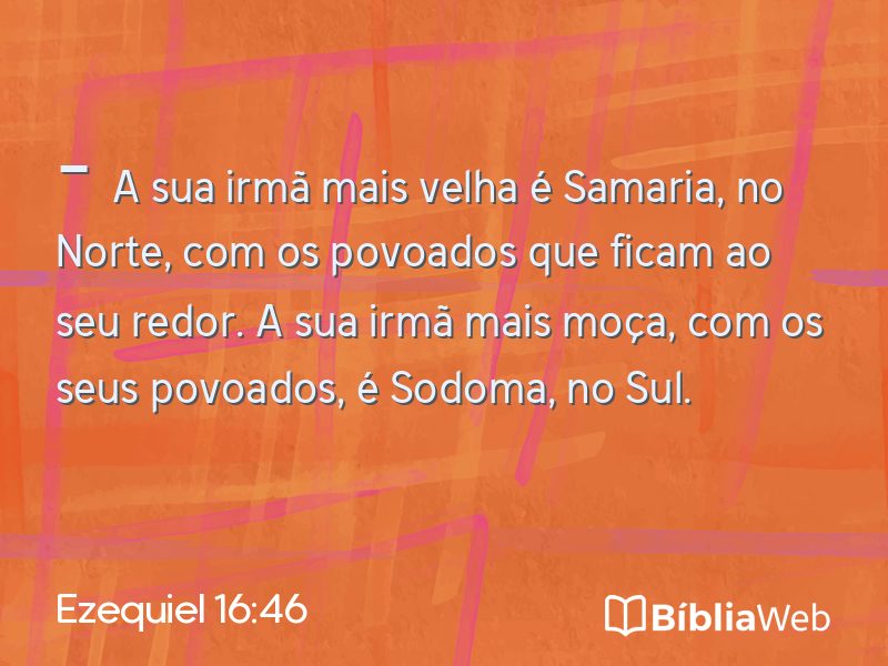 Ezequiel 16:46 em imagem para compartilhar