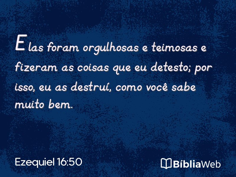 Ezequiel 16:50 em imagem para compartilhar