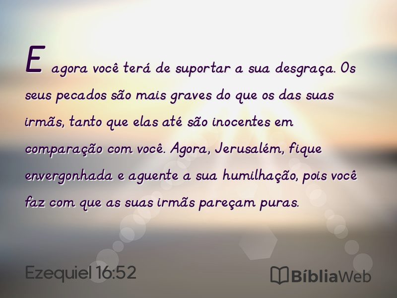 Ezequiel 16:52 em imagem para compartilhar