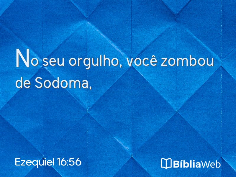 Ezequiel 16:56 em imagem para compartilhar