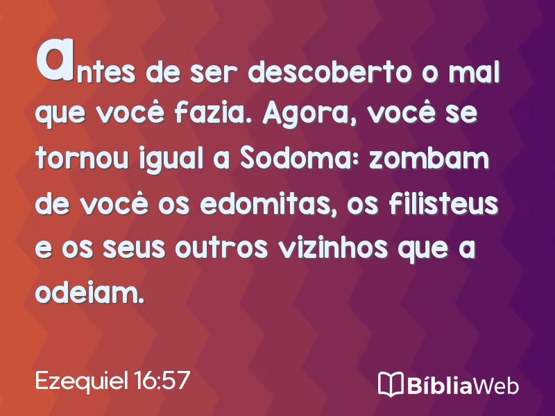 Ezequiel 16:57 em imagem para compartilhar