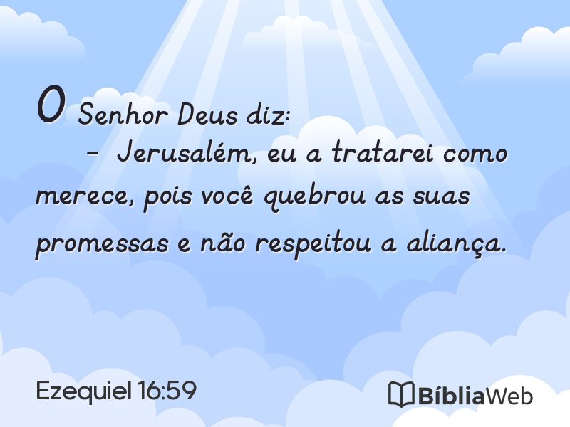 Ezequiel 16:59 em imagem para compartilhar