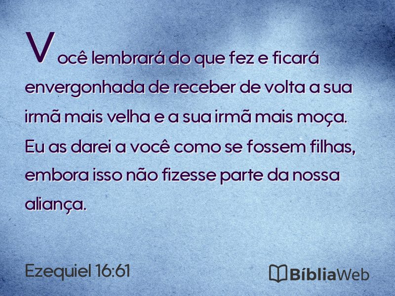 Ezequiel 16:61 em imagem para compartilhar