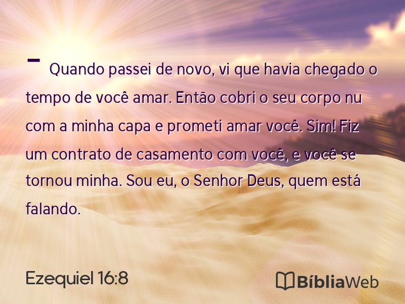 Ezequiel 16:8 em imagem para compartilhar