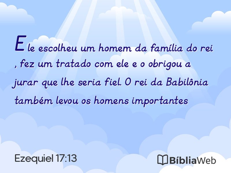 Ezequiel 17:13 em imagem para compartilhar