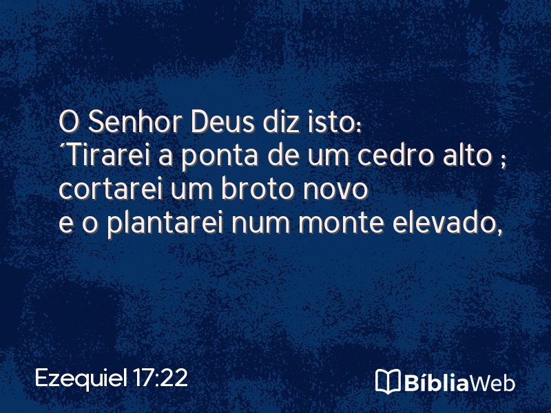 Ezequiel 17:22 em imagem para compartilhar