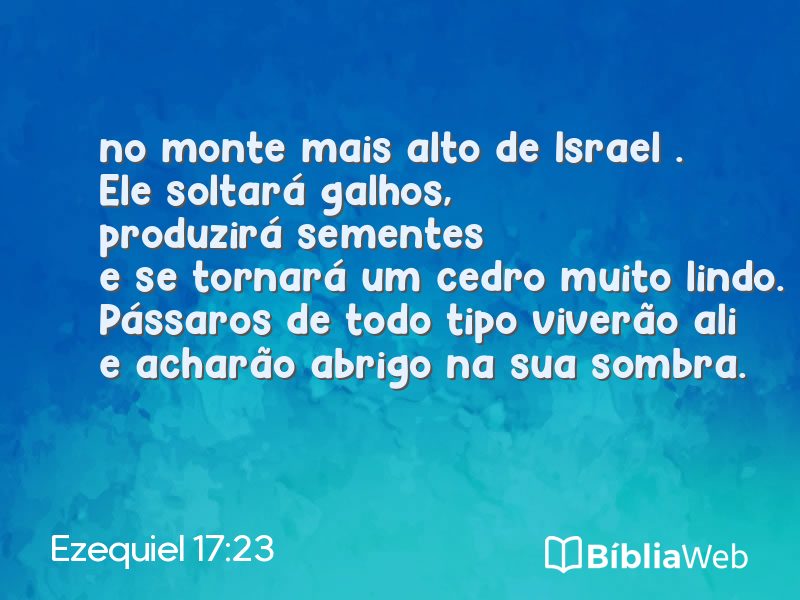 Ezequiel 17:23 em imagem para compartilhar
